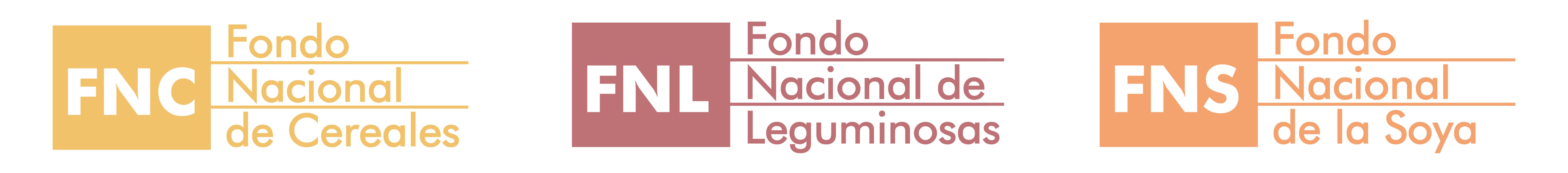 Fondo Nacional de Cereales, Fondo Nacional de Leguminosas y Fondo Nacional de la Soya